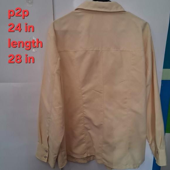 +3🔵Cato Cream Long Sleeve Cozy Shirt - Picture 5 of 8